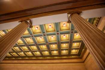 Alex Theatre, Glendale, Los Angeles: Greater Metropolitan Area: Lobby coffered ceiling