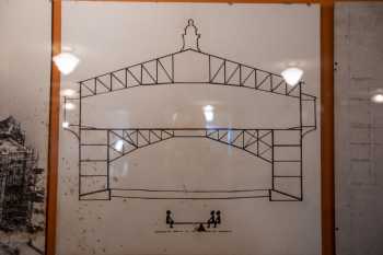 Avalon Theatre, Catalina Island, California (outside Los Angeles and San Francisco): Drawing of cantilever principles used in the design of the Casino building