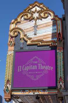 El Capitan Theatre, Hollywood, Los Angeles: Hollywood: Marquee Side