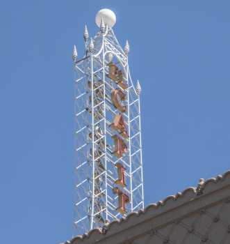 El Capitan Theatre, Hollywood, Los Angeles: Hollywood: Tower on building roof