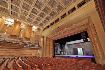 Royce Hall, UCLA, Los Angeles: Greater Metropolitan Area: Stage from Orchestra right