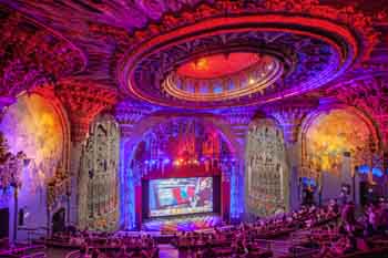 The United Theater on Broadway, Los Angeles, Los Angeles: Downtown: Election Night 2016 from Balcony left