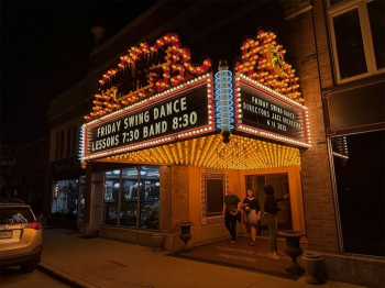 Fountain Square Theatre: Exterior – Night