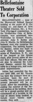 News of the sale of the theatre building, as printed in the 16th October 1968 edition of the <i>Springfield News-Sun</i> (270KB PDF)