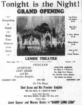 Grand Opening Ad, as printed in the 24th June 1931 edition of <i>The Santa Fe New Mexican</i> (440KB PDF)