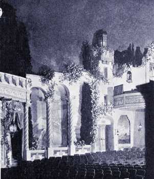 Auditorium Sidewall at opening in 1931, courtesy Cinema Treasures user <i>dallasmovietheaters</i> (JPG)