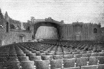 AI-upscaled photo of the auditorium, as printed in the 6th March 1930 edition of the <i>Freeport Journal-Standard</i> (JPG)
