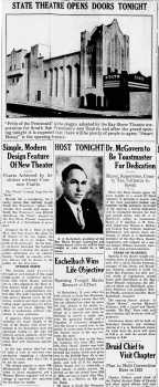 News of the theatre’s opening, as reported in the 2nd October 1931 edition of <i>The Enterprise and the South San Francisco Journal</i> (540KB PDF)