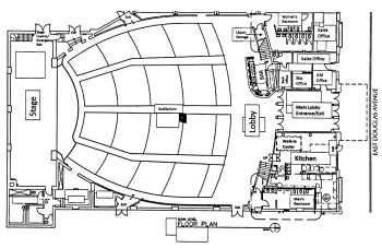 Venue Floor Plan as posted by <i>Visit Wichita</i>, date unknown (250KB PDF)