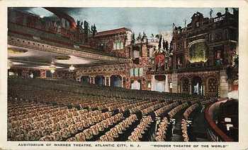 Colorized postcard of auditorium interior in 1929, courtesy Cinema Treasures user <i>Texas2step</i> (JPG)