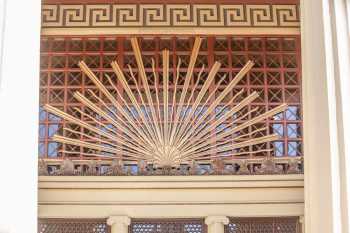 Alex Theatre, Glendale, Los Angeles: Greater Metropolitan Area: Sunburst above Entrance