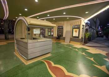 Alex Theatre, Glendale, Los Angeles: Greater Metropolitan Area: Historic Ticket Booth at night