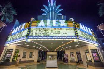 Alex Theatre, Glendale: Marquee at night