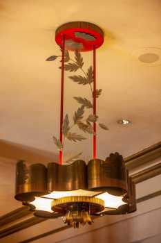 Alex Theatre, Glendale, Los Angeles: Greater Metropolitan Area: Lobby light fixture