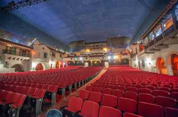 Arlington Theatre, Santa Barbara: Orchestra seating from Stage