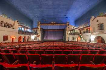 Arlington Theatre, Santa Barbara: Stage from rear of Orchestra seating