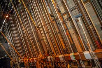 Arlington Theatre, Santa Barbara, California (outside Los Angeles and San Francisco): Counterweight Lock Rail from upstage