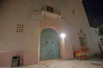 Arlington Theatre, Santa Barbara, California (outside Los Angeles and San Francisco): Loading Door at rear of Stage