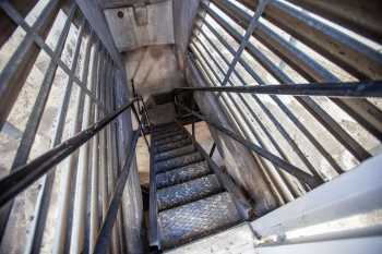 Arlington Theatre, Santa Barbara: Stairs down from Tower top