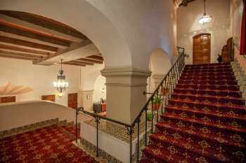 Arlington Theatre, Santa Barbara, California (outside Los Angeles and San Francisco): Balcony House Left Stairs