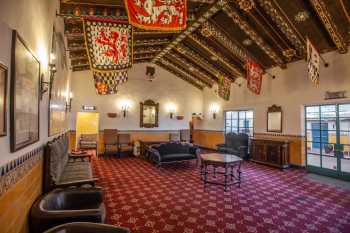 Arlington Theatre, Santa Barbara, California (outside Los Angeles and San Francisco): Lounge from left