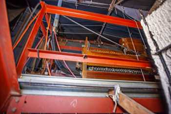 Arlington Theatre, Santa Barbara: Organ components above Stage Left Proscenium