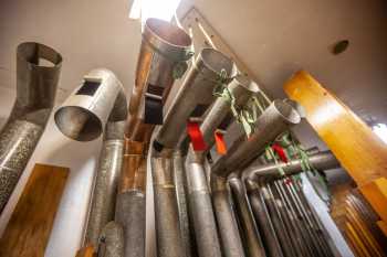 Arlington Theatre, Santa Barbara, California (outside Los Angeles and San Francisco): Pipes in House Left Organ Chambers