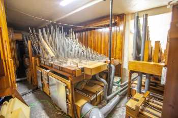 Arlington Theatre, Santa Barbara: Pipes in House Right Organ Chamber