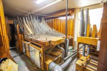 Arlington Theatre, Santa Barbara, California (outside Los Angeles and San Francisco): Pipes in House Right Organ Chamber