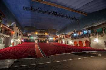Arlington Theatre, Santa Barbara: Auditorium from Stage Left