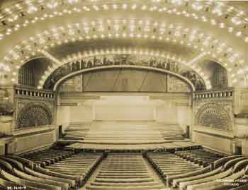 The Auditorium ahead of its rededication in December 1943, a Kaufmann & Fabry photograph held in the Ryerson and Burnham archive at the Art Institute of Chicago (JPG)