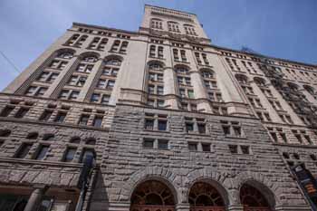 Auditorium Theatre, Chicago, Chicago: Façade From Left