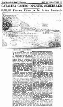 News of the theatre’s imminent opening, as printed in the 19th May 1929 edition of the <i>Los Angeles Times</i> (1.6MB PDF)