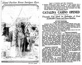 Report of the theatre’s opening, as printed in the 30th May 1929 edition of the <i>Los Angeles Times</i> (1.6MB PDF)