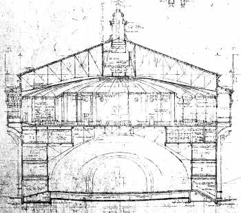 Original section through building looking toward stage (640KB JPG)