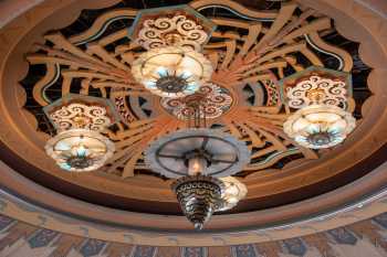 Avalon Theatre, Catalina Island, California (outside Los Angeles and San Francisco): Central Light Fixture Closeup