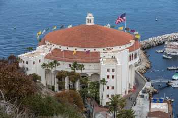 Avalon Theatre, Catalina Island: The Casino Building from Above