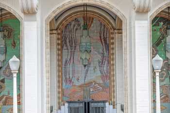 Avalon Theatre, Catalina Island, California (outside Los Angeles and San Francisco): Central mural closeup