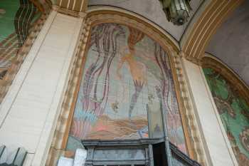 Avalon Theatre, Catalina Island, California (outside Los Angeles and San Francisco): Central mural above Box Office