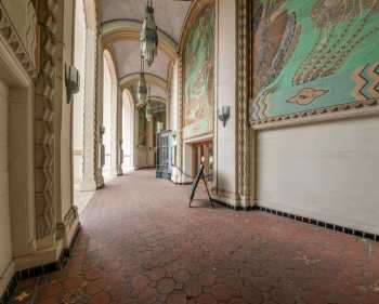 Avalon Theatre, Catalina Island, California (outside Los Angeles and San Francisco): Exterior Ticket Lobby (Panoramic)