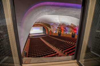 Avalon Theatre, Catalina Island, California (outside Los Angeles and San Francisco): Private window into the theatre’s auditorium