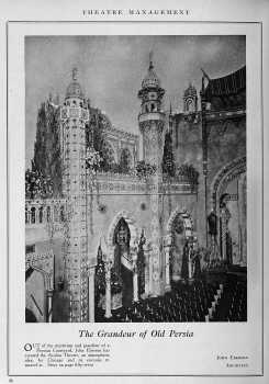 Photo Ad in the January 1928 edition of <i>Theatre Management</i> (JPG)