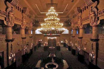 Lobby as photographed on 21st March 2006 following restoration work. The auditorium is to the left, lobby entrance from the right (JPG)