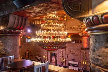 Aztec Theatre, San Antonio, Texas: Chandelier From West Promenade