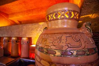 Aztec Theatre, San Antonio: Decorative Jar Closeup