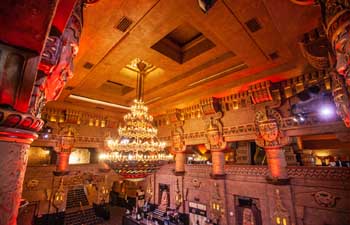 Aztec Theatre, San Antonio, Texas: Lobby Ceiling From West Promenade