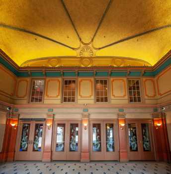 Balboa Theatre, San Diego, California (outside Los Angeles and San Francisco): Entance Lobby Doors & Ceiling (Panoramic)