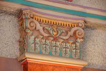 Balboa Theatre, San Diego, California (outside Los Angeles and San Francisco): Decorative Pilaster Closeup