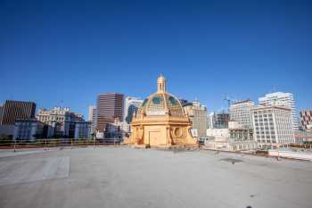 Balboa Theatre, San Diego, California (outside Los Angeles and San Francisco): Roof view, from stagehouse, looking North