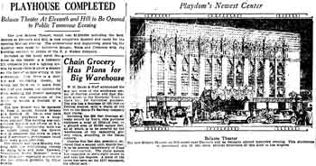 Technical overview of the new Belasco Theatre as published in the 31st October 1926 edition of the <i>Los Angeles Times</i> (1.4MB PDF)